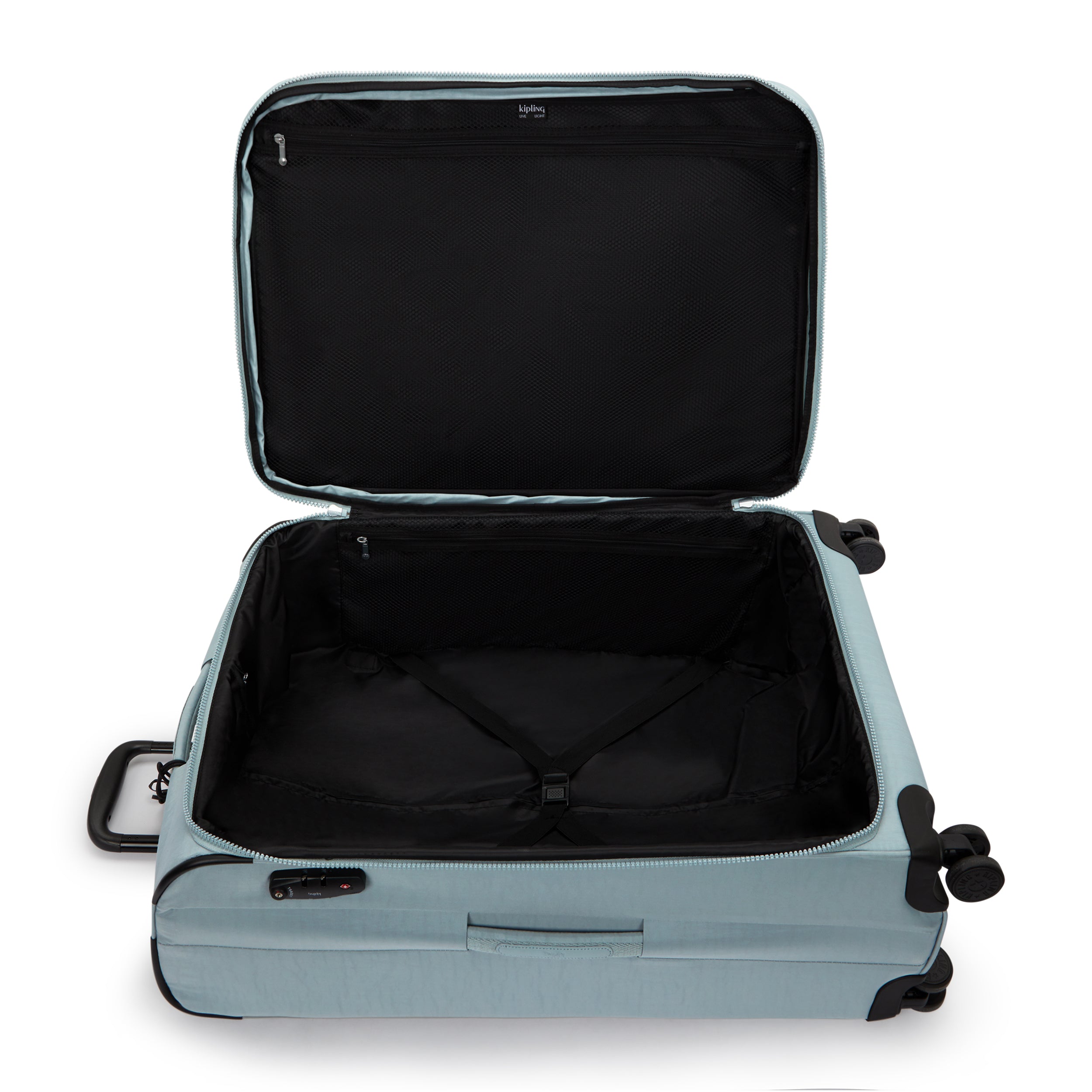 Kipling New Youri Spin L Relaxed Grey Large Expandable Wheeled Luggage I7930-3NL