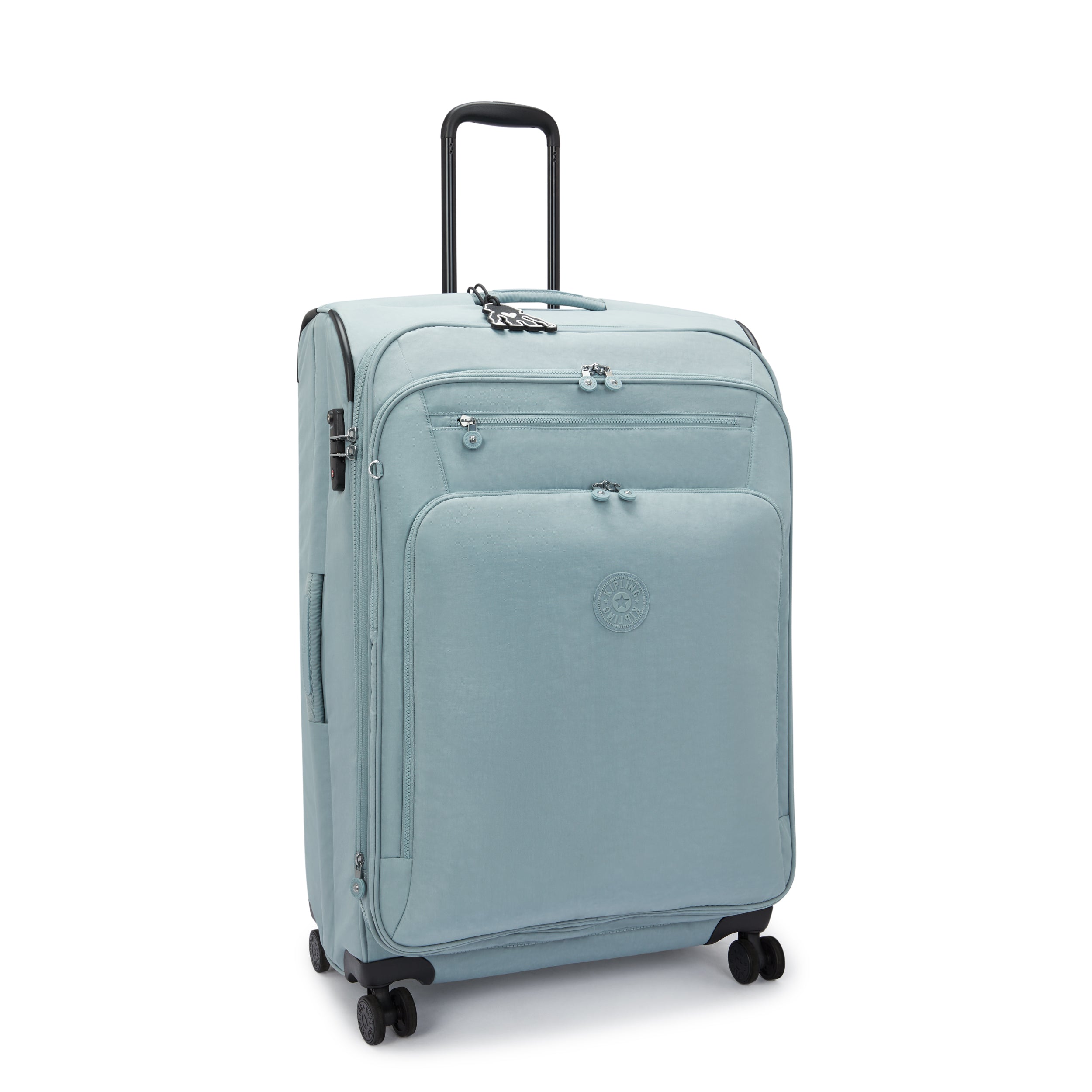 Kipling New Youri Spin L Relaxed Grey Large Expandable Wheeled Luggage I7930-3NL