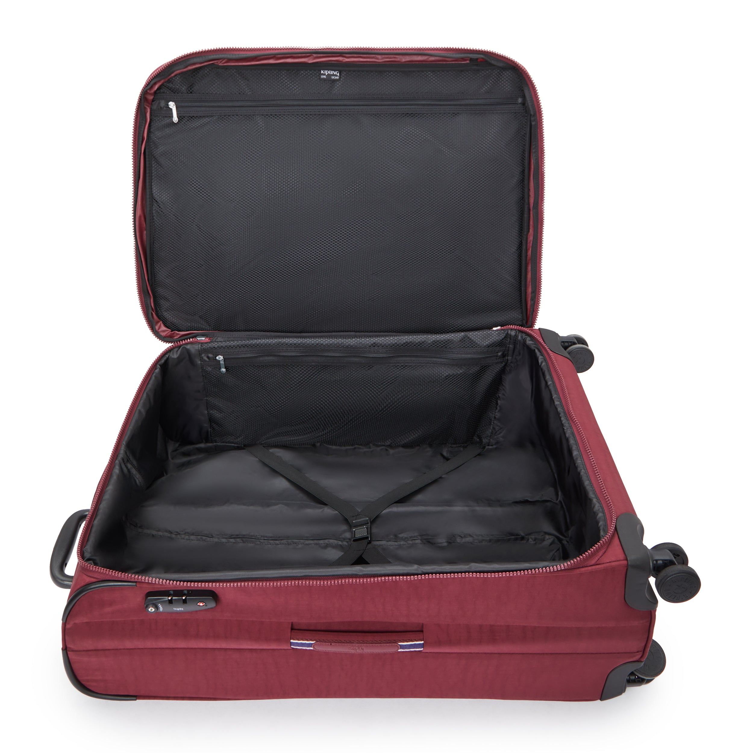 Kipling New Youri Spin L Lounge Wine Large expandable wheeled luggage I7930-5FW