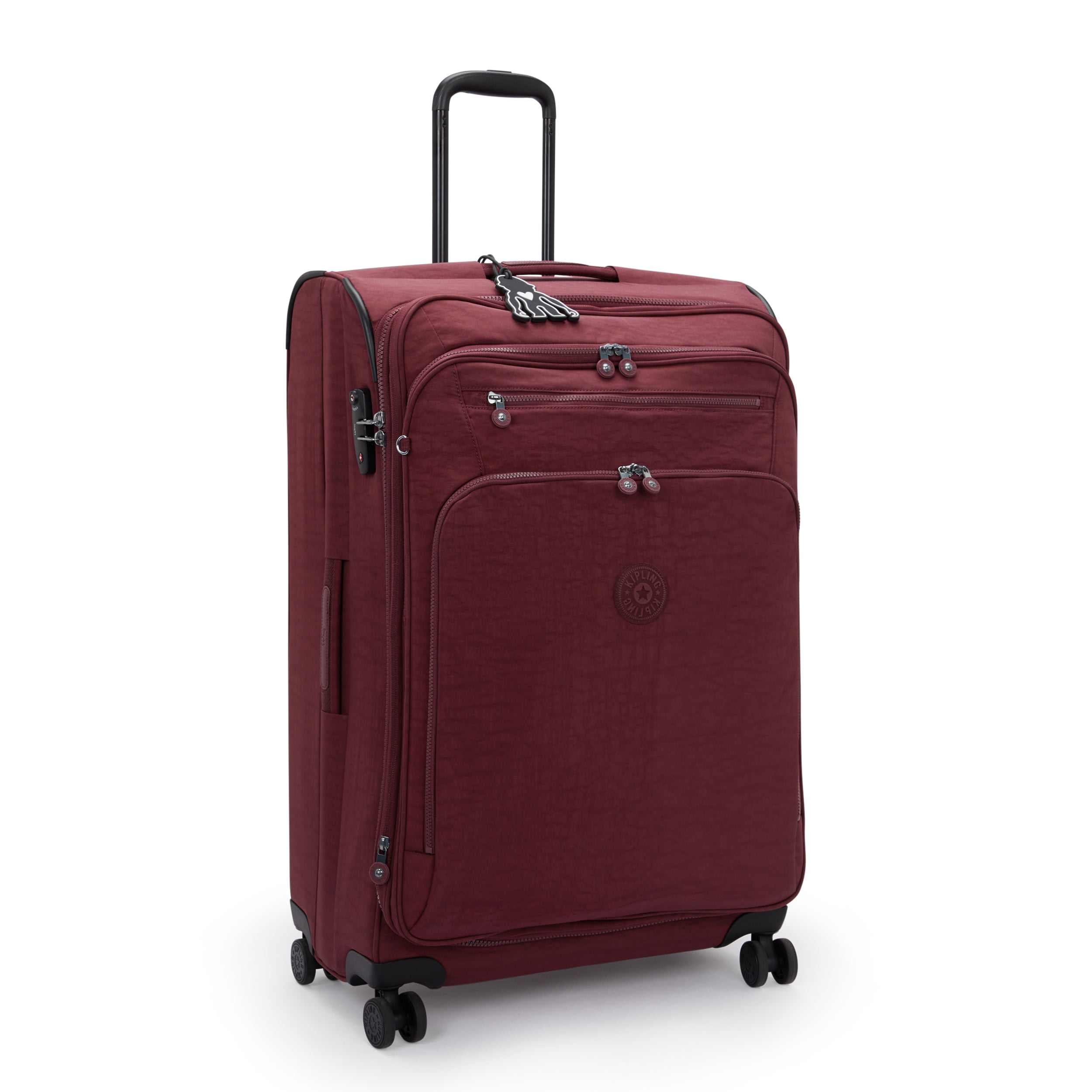 Kipling New Youri Spin L Lounge Wine Large expandable wheeled luggage I7930-5FW