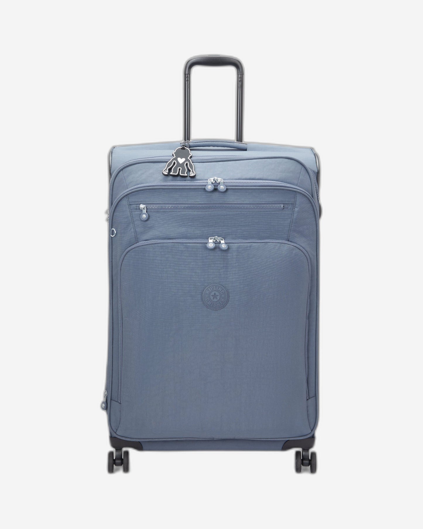 Kipling New Youri Spin L Blue Stone Large expandable wheeled luggage I7930-6FB