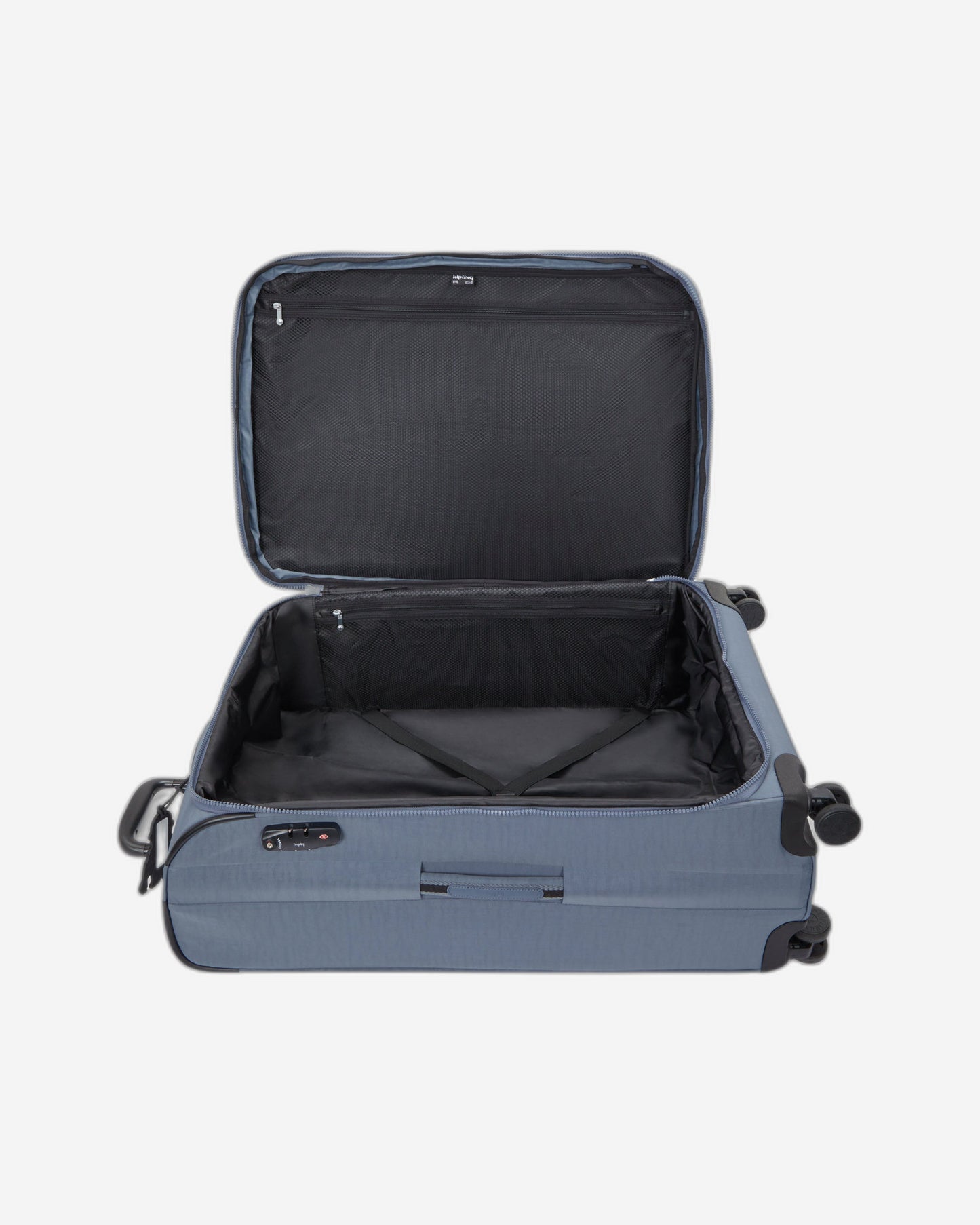 Kipling New Youri Spin L Blue Stone Large expandable wheeled luggage I7930-6FB