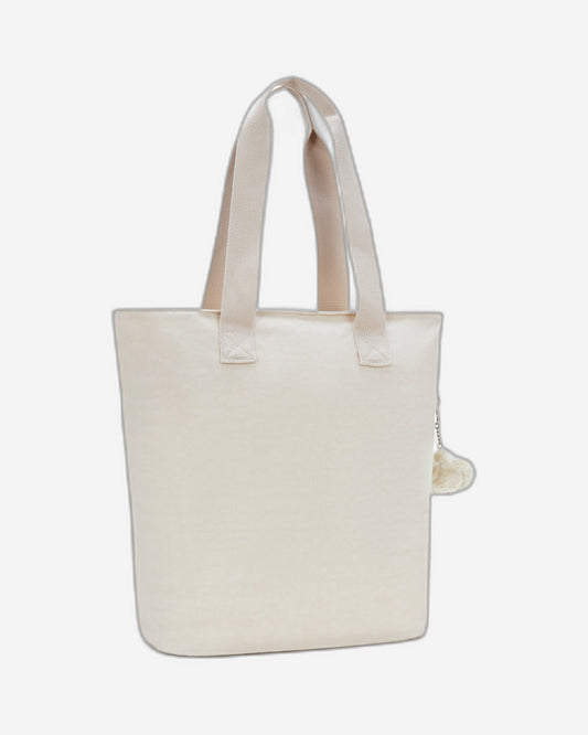 Kipling Hanifa Hideaway Beige Tote Bag I7937-7JR