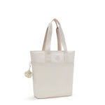Kipling Hanifa Hideaway Beige Tote Bag I7937-7JR