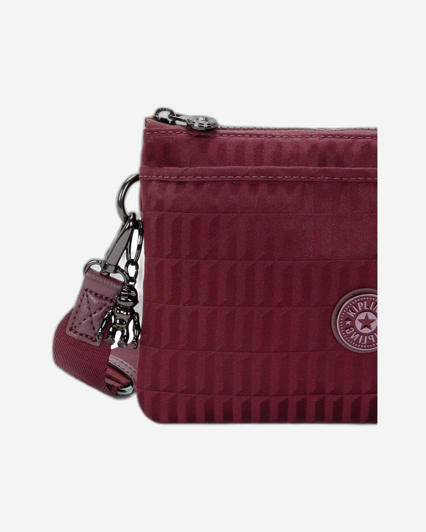 Kipling Riri Maroon Tile Jq Small crossbody (with removable shoulderstrap) I7967-9HX