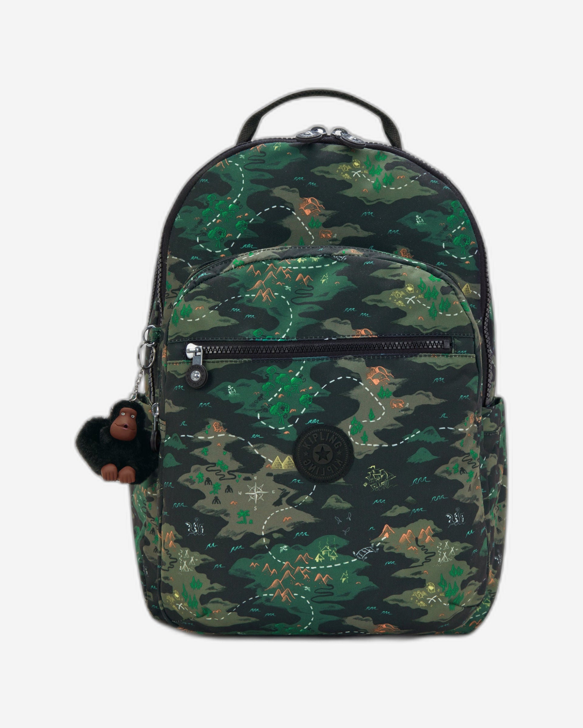KIPLING Seoul College Camo Treasure Large backpack (with laptop compartment) I7973-3PB