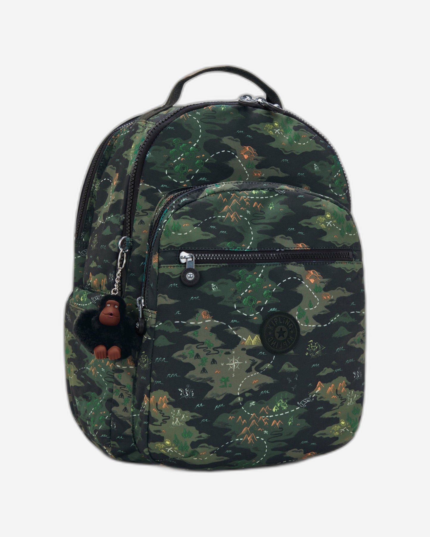 KIPLING Seoul College Camo Treasure Large backpack (with laptop compartment) I7973-3PB