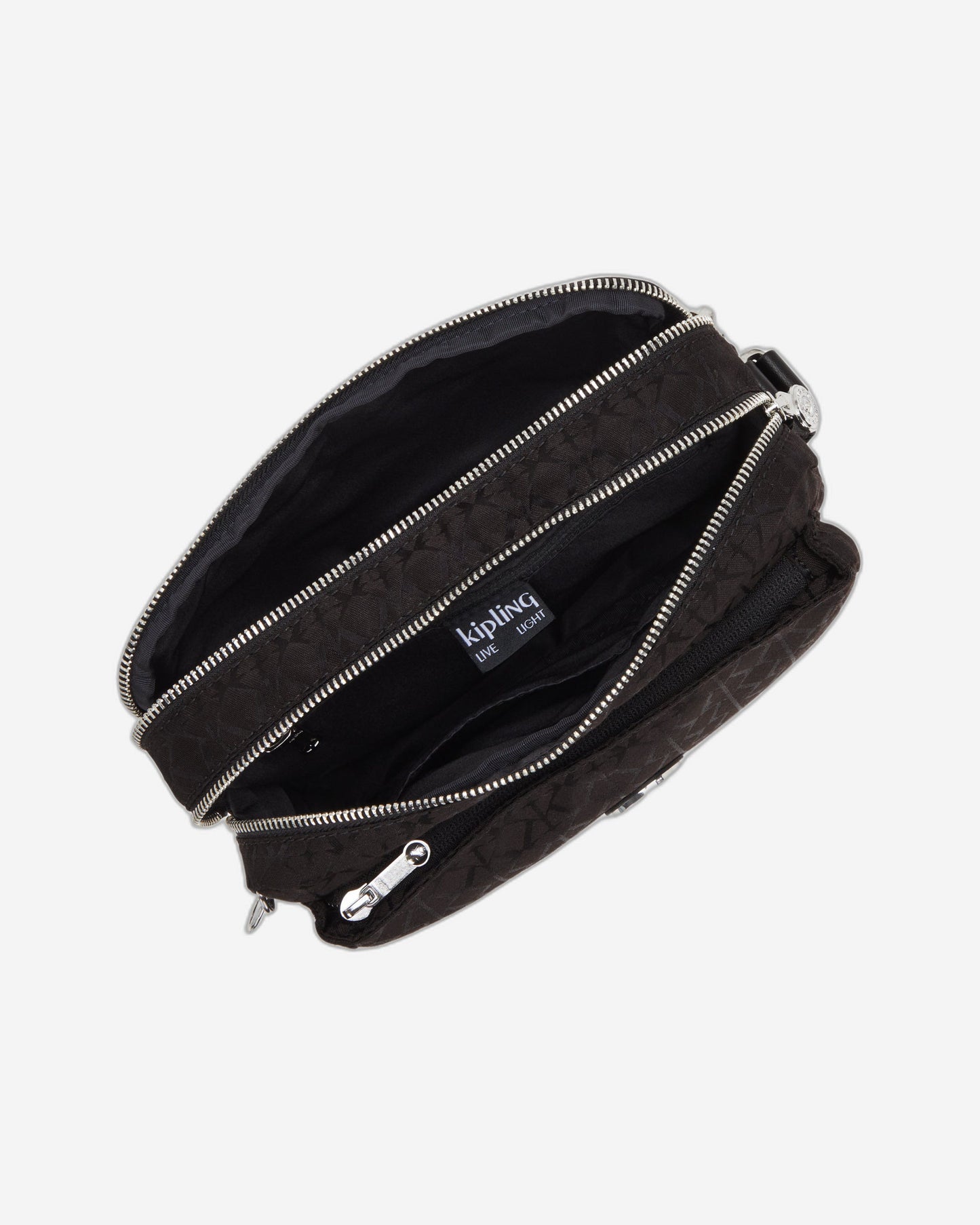 Kipling Abanu M Noir Sign Jq Medium crossbody I8024-4NW