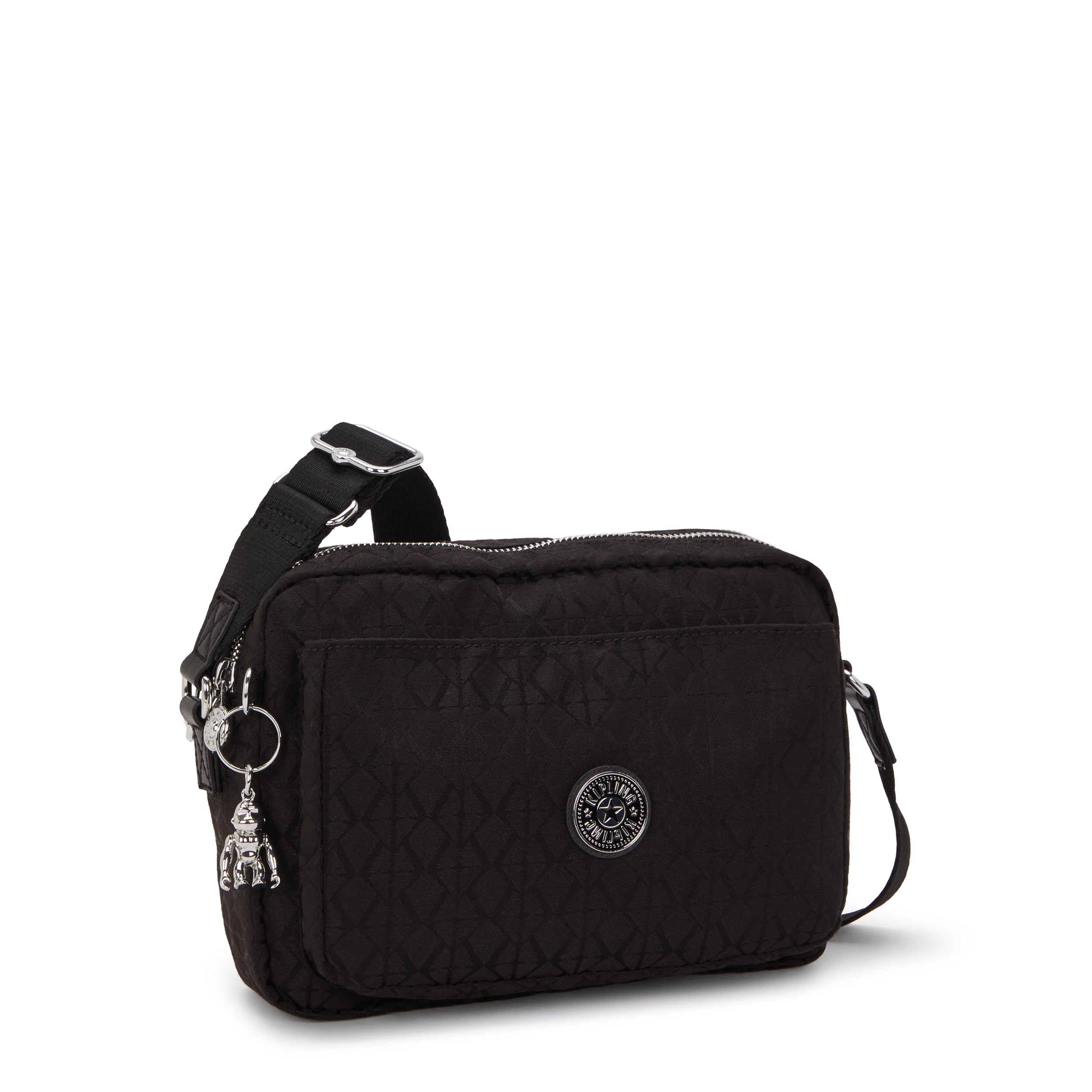 Kipling Abanu M Noir Sign Jq Medium crossbody I8024-4NW