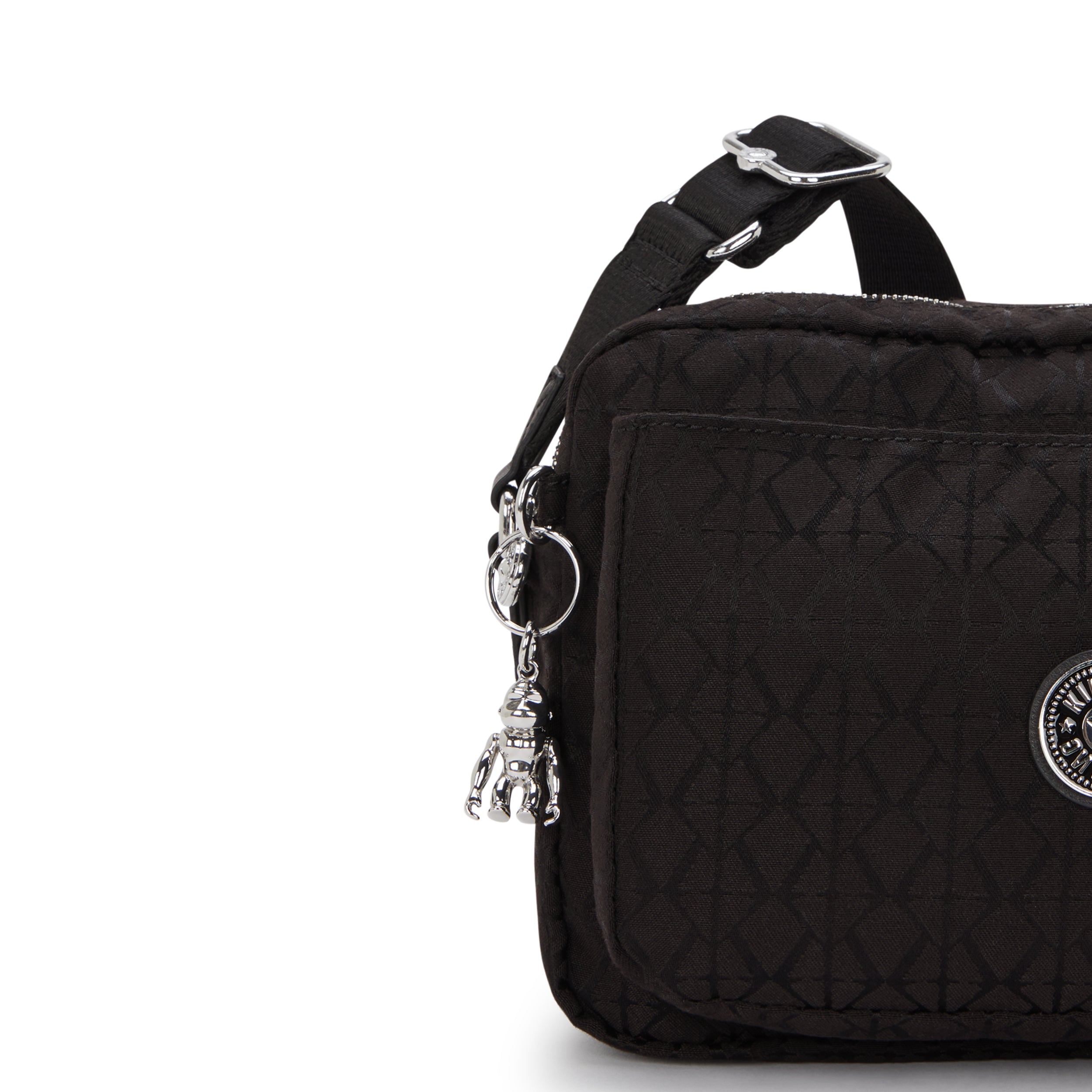 Kipling Abanu M Noir Sign Jq Medium crossbody I8024-4NW