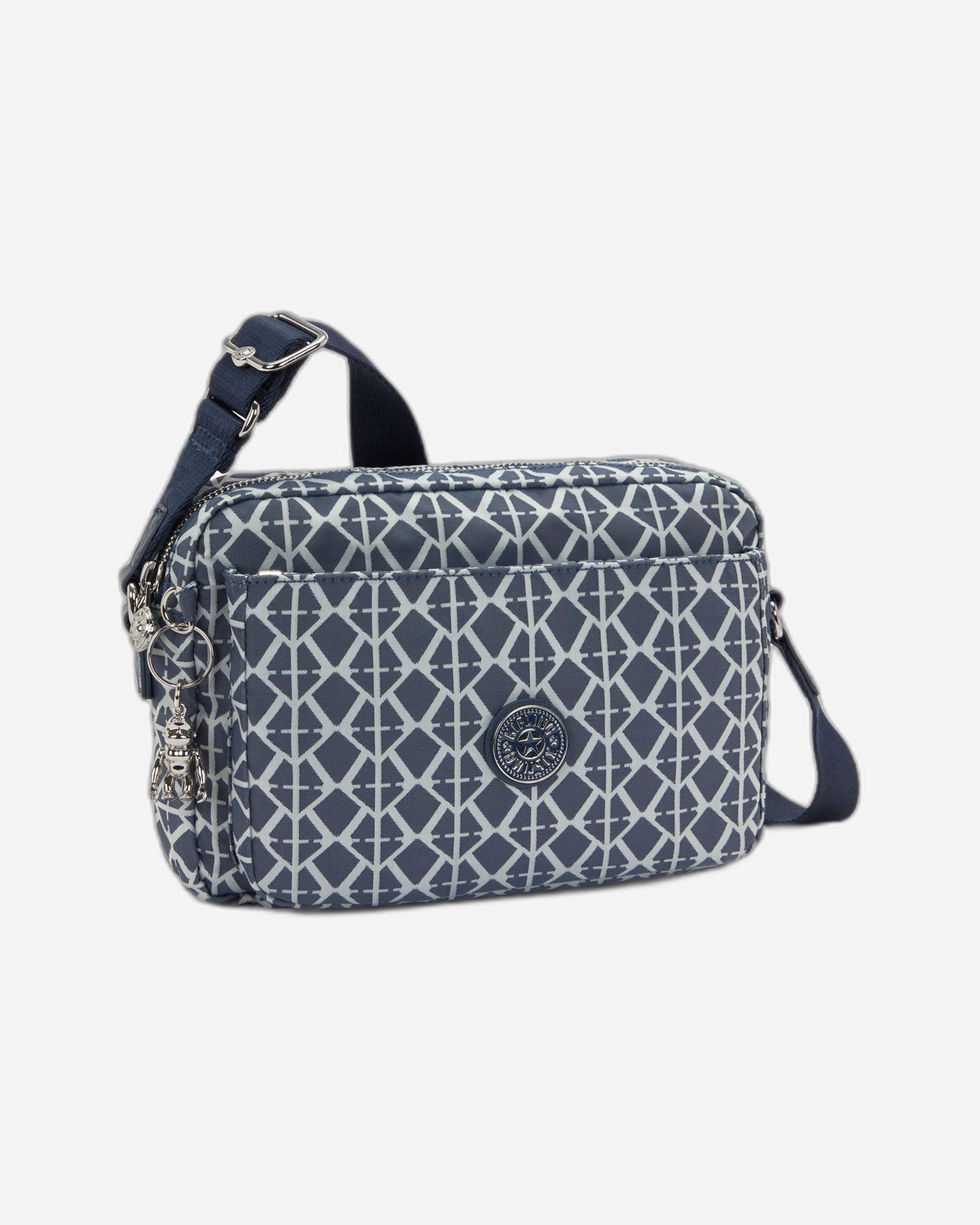 Kipling Abanu M Navy Sign Jq Medium crossbody I8024-8DM