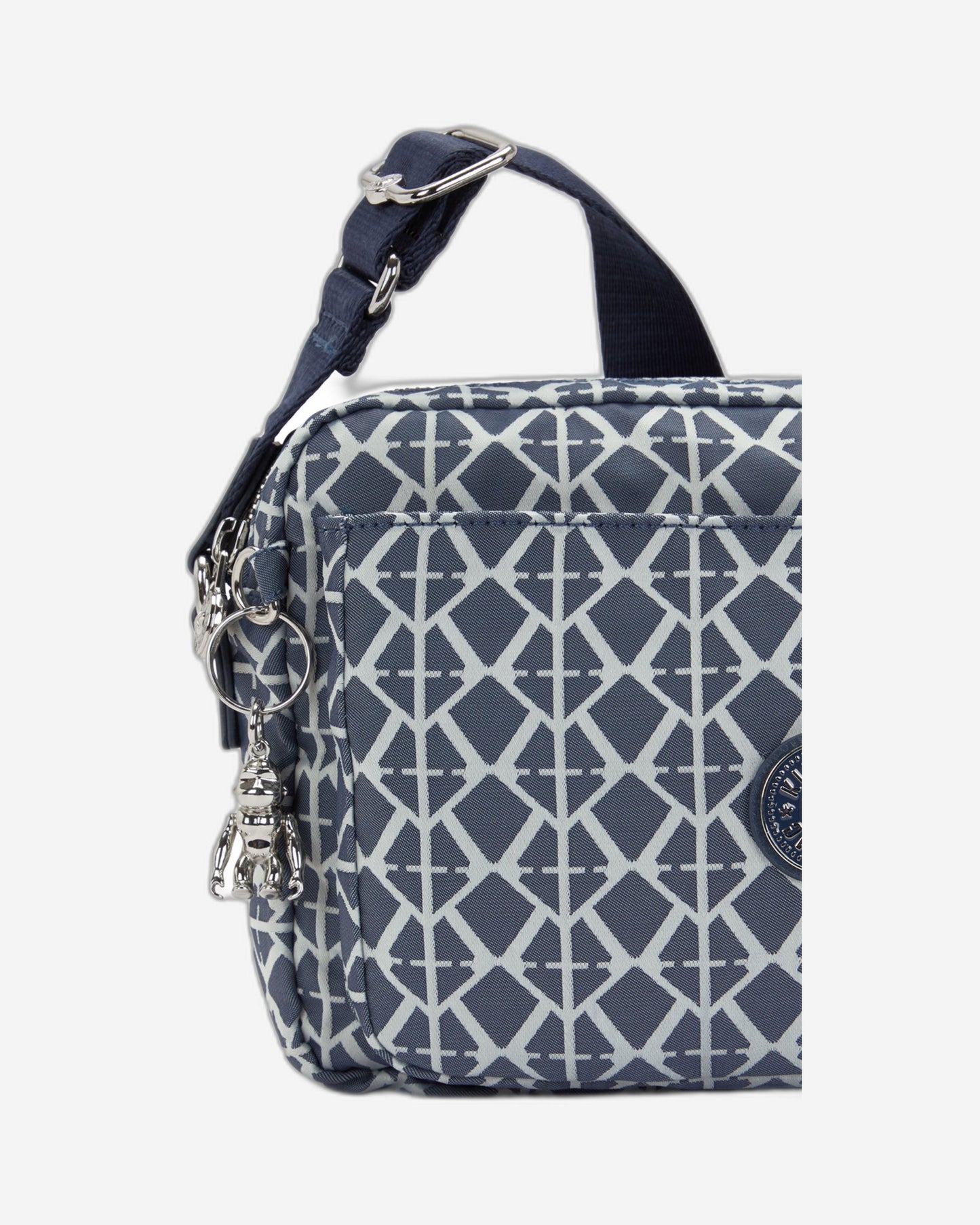 Kipling Abanu M Navy Sign Jq Medium crossbody I8024-8DM