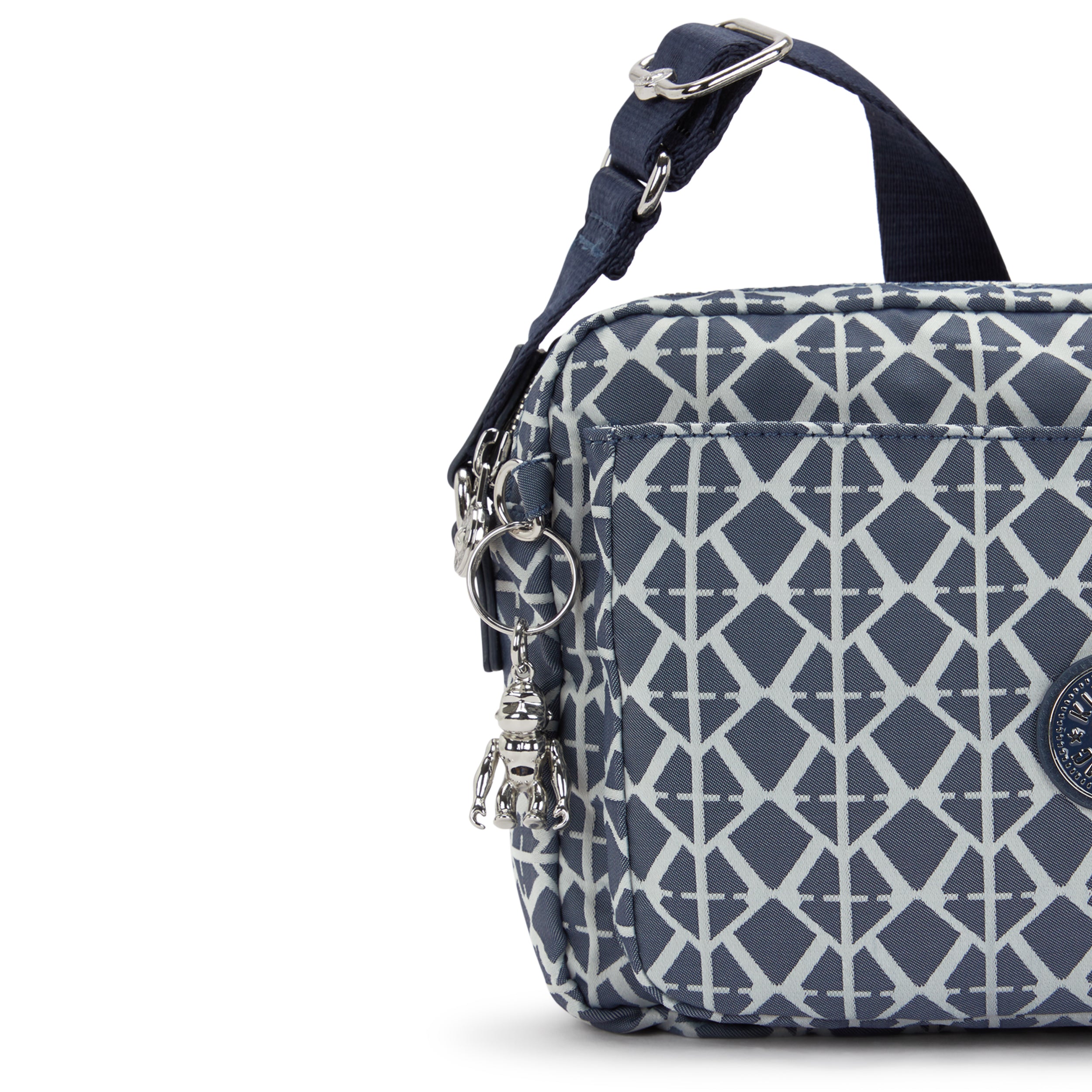 Kipling Abanu M Navy Sign Jq Medium crossbody I8024-8DM