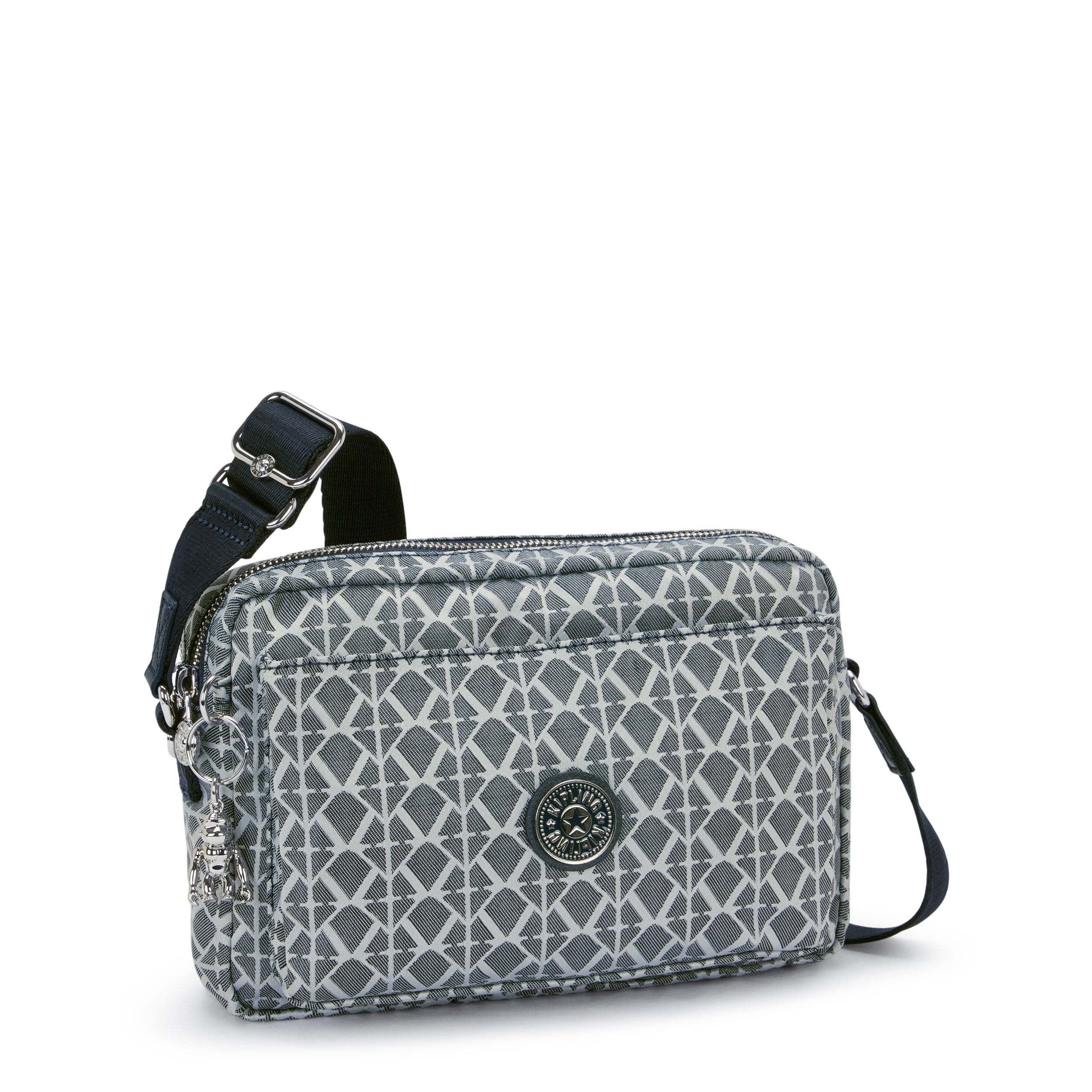 Kipling Abanu M Navy Sign Jq Medium crossbody I8024-8DM