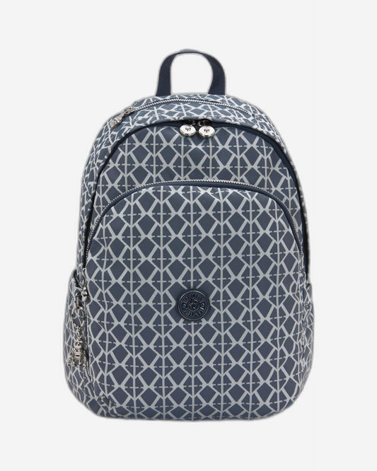Kipling Delia Navy Sign Jq Medium Backpack I8034-8DM