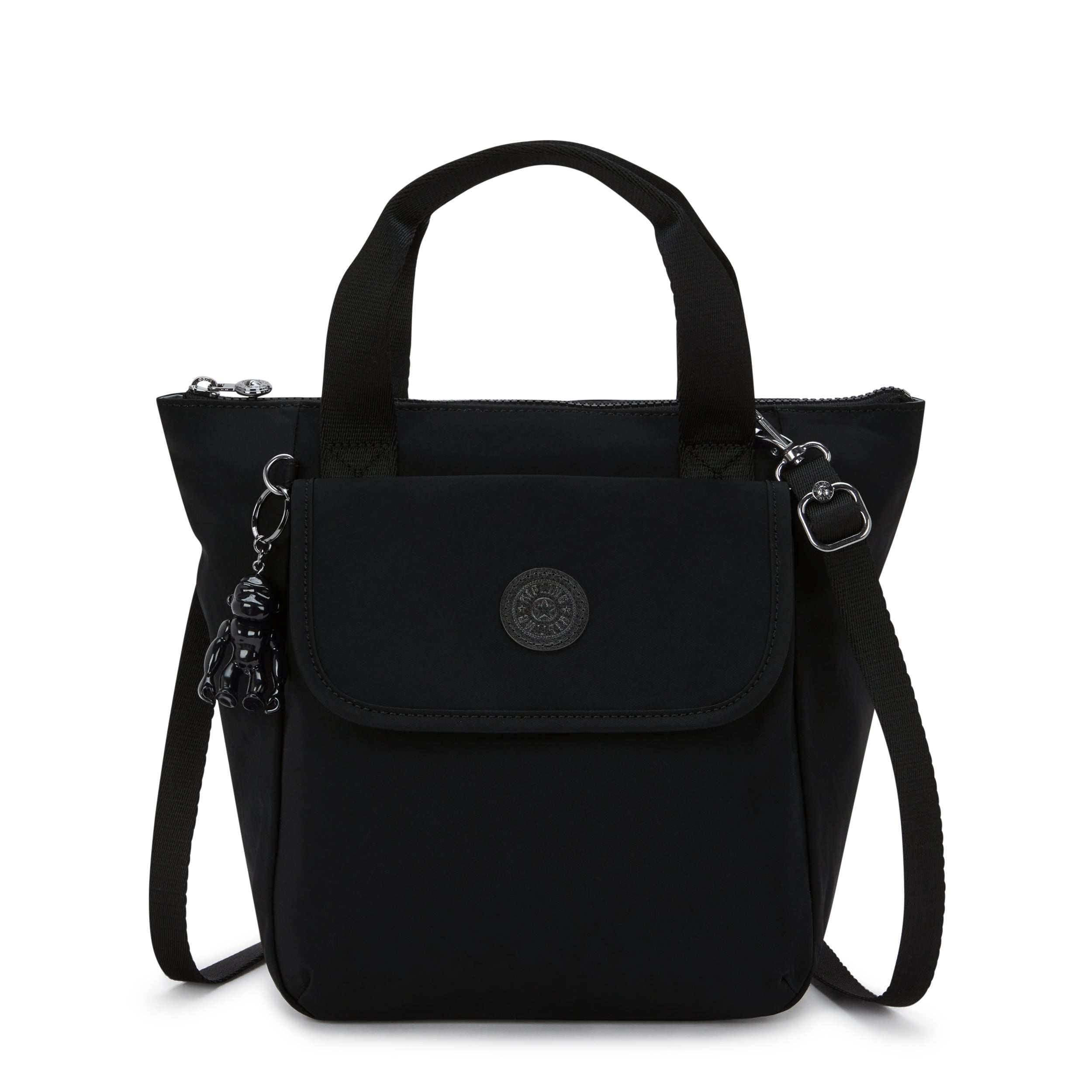 kipling-awakea-infinite-black-medium-lunchbag-with-removable-shoulderstrap-i8053-2en