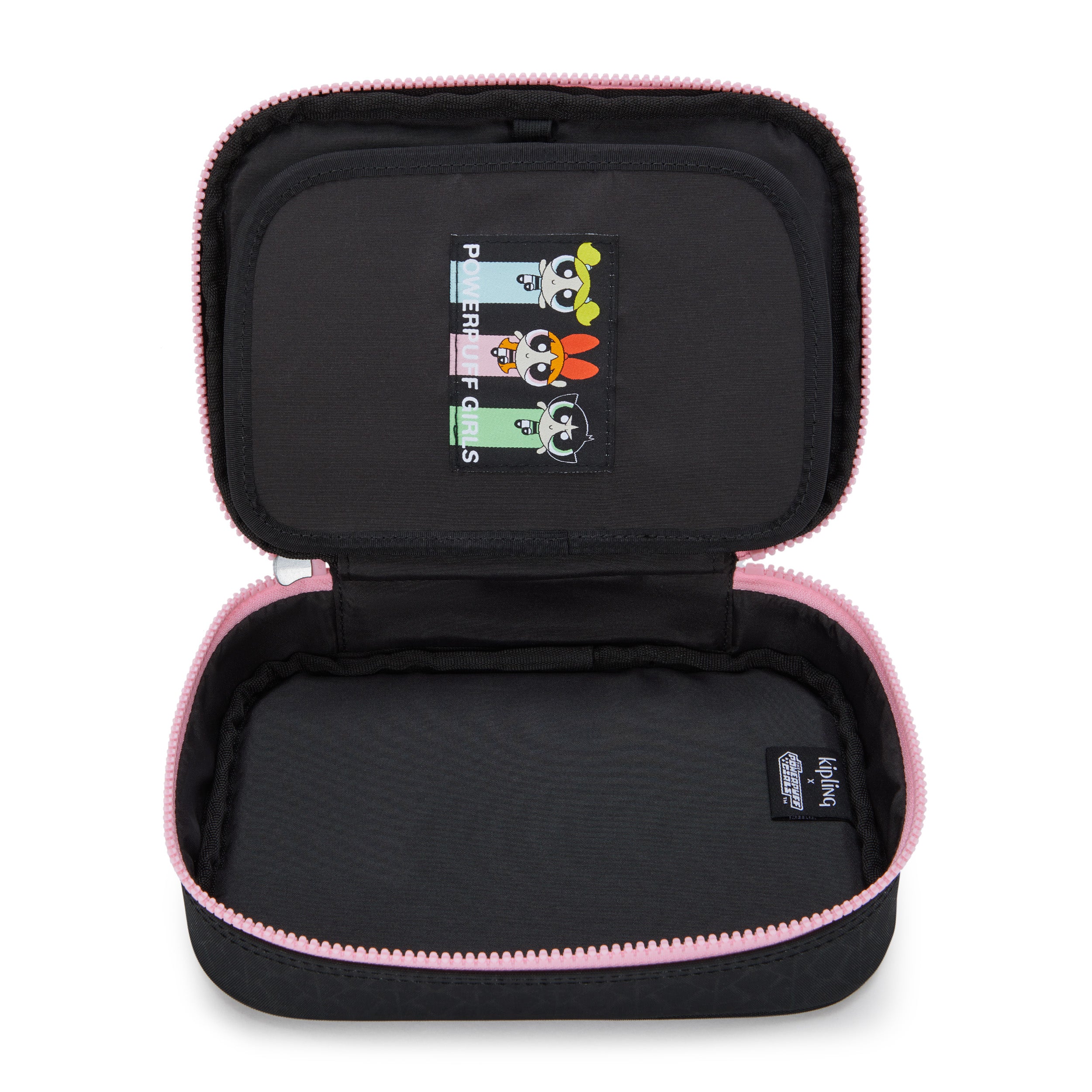 Kipling 100 Pens Powerpuff Girls Black Large Pencase I8122-8PP