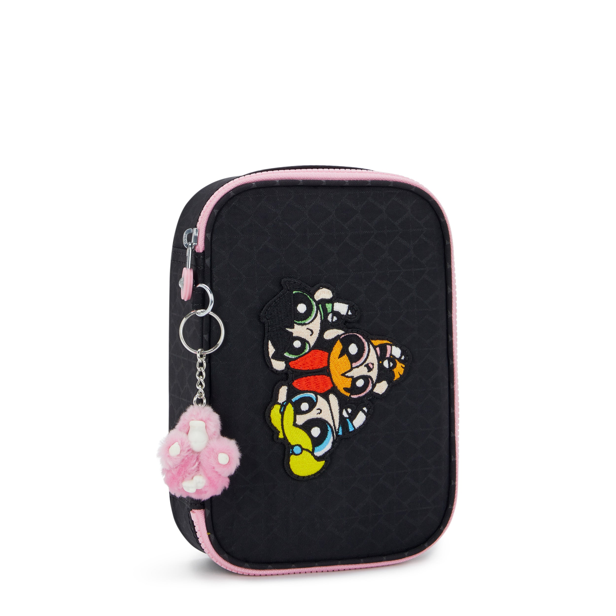 Kipling 100 Pens Powerpuff Girls Black Large Pencase I8122-8PP