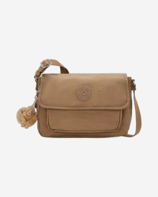 Kipling Dalma Early Tan Medium crossbody (with expandable zip) I8123-7CN