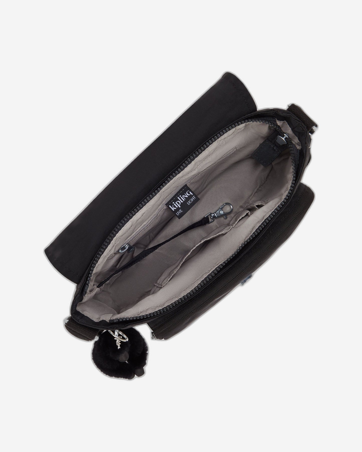 Kipling Dalma Black Noir Medium crossbody (with expandable zip) I8123-P39