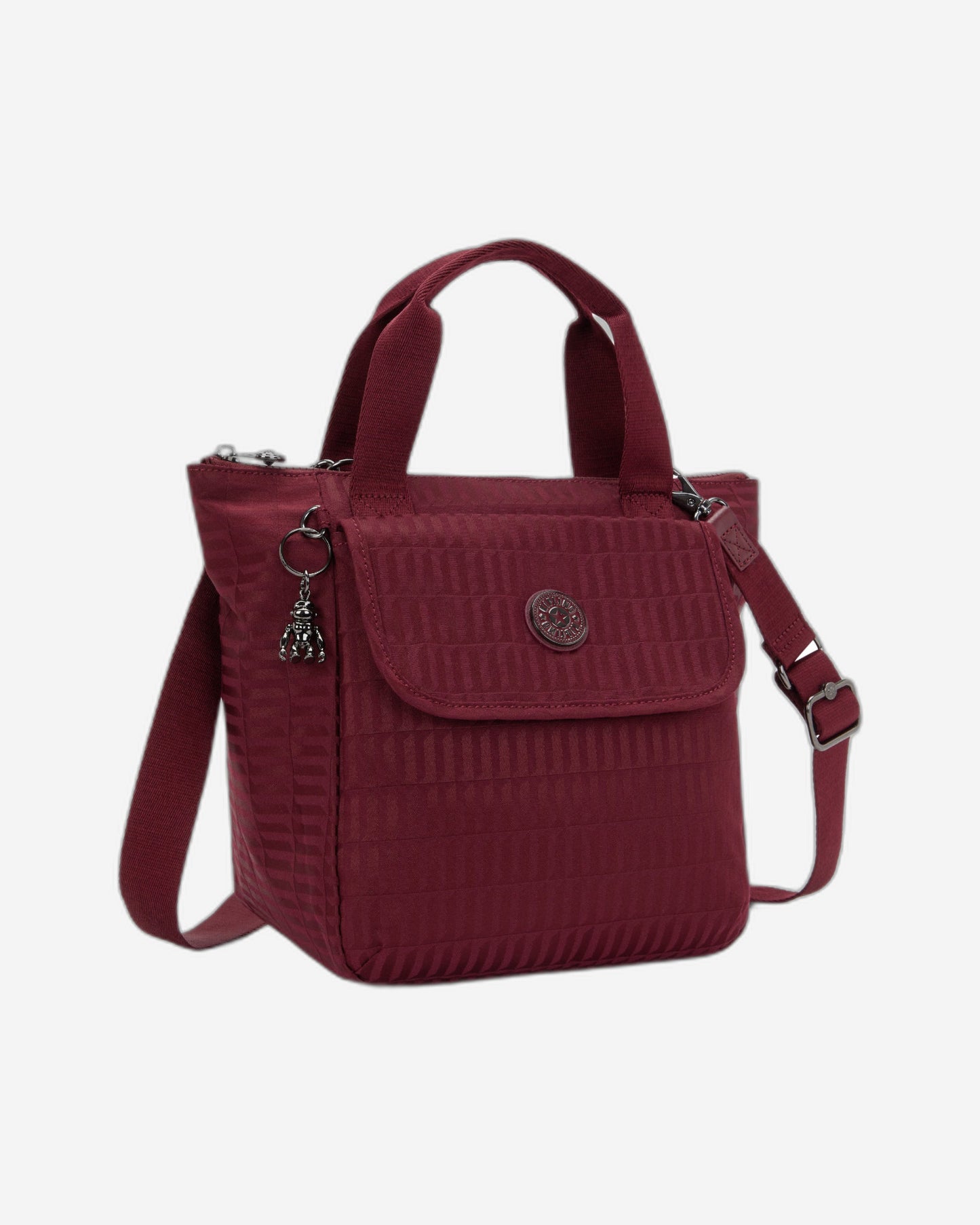Kipling Awakea Maroon Tile Jq Medium lunchbag (with removable shoulderstrap) I8630-9HX