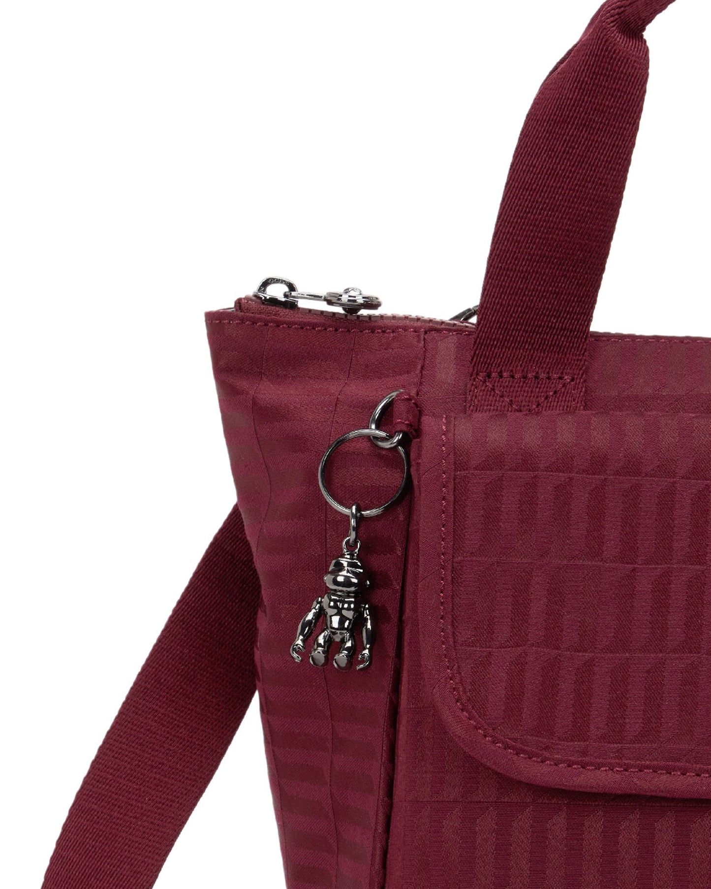 Kipling Awakea Maroon Tile Jq Medium lunchbag (with removable shoulderstrap) I8630-9HX