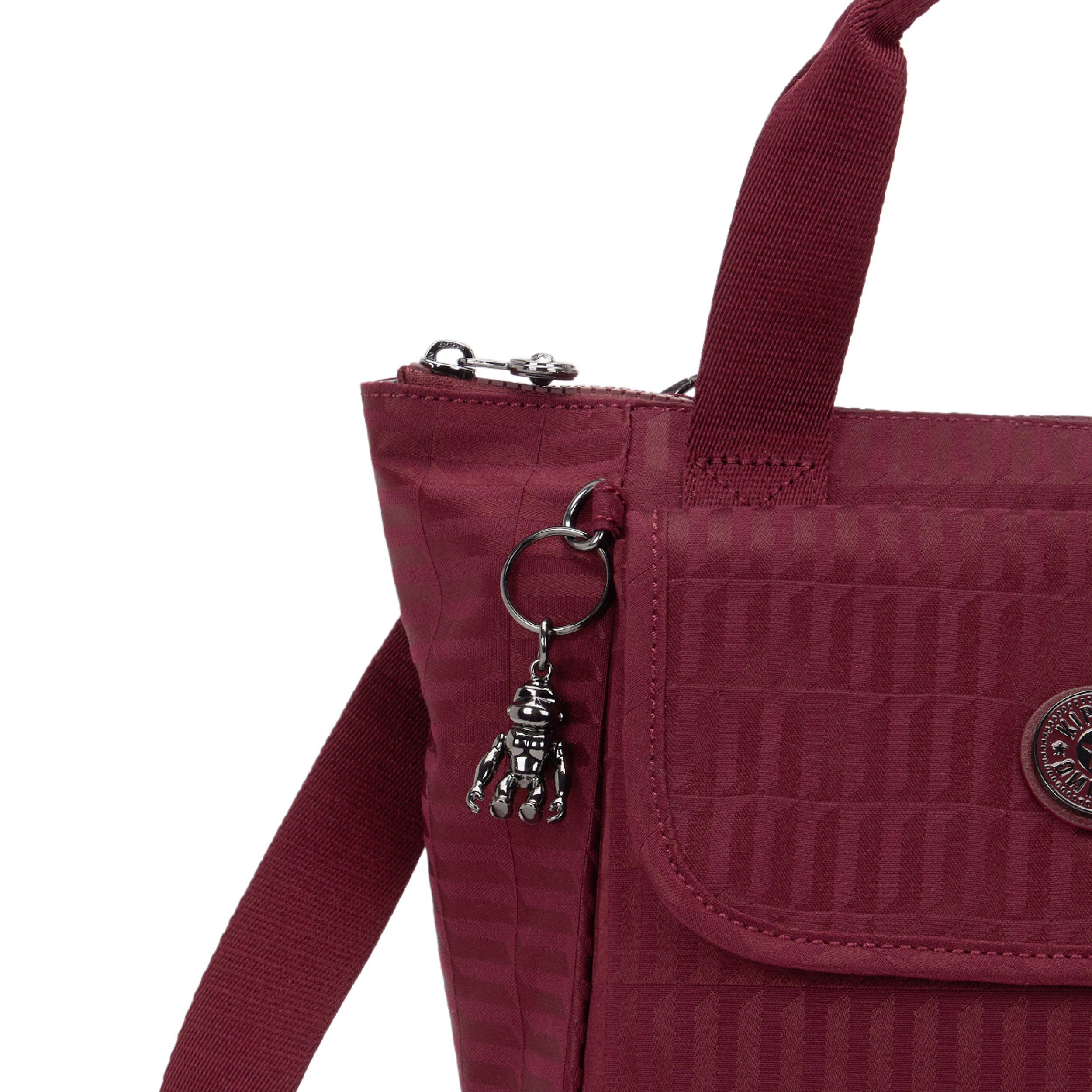 Kipling Awakea Maroon Tile Jq Medium lunchbag (with removable shoulderstrap) I8630-9HX