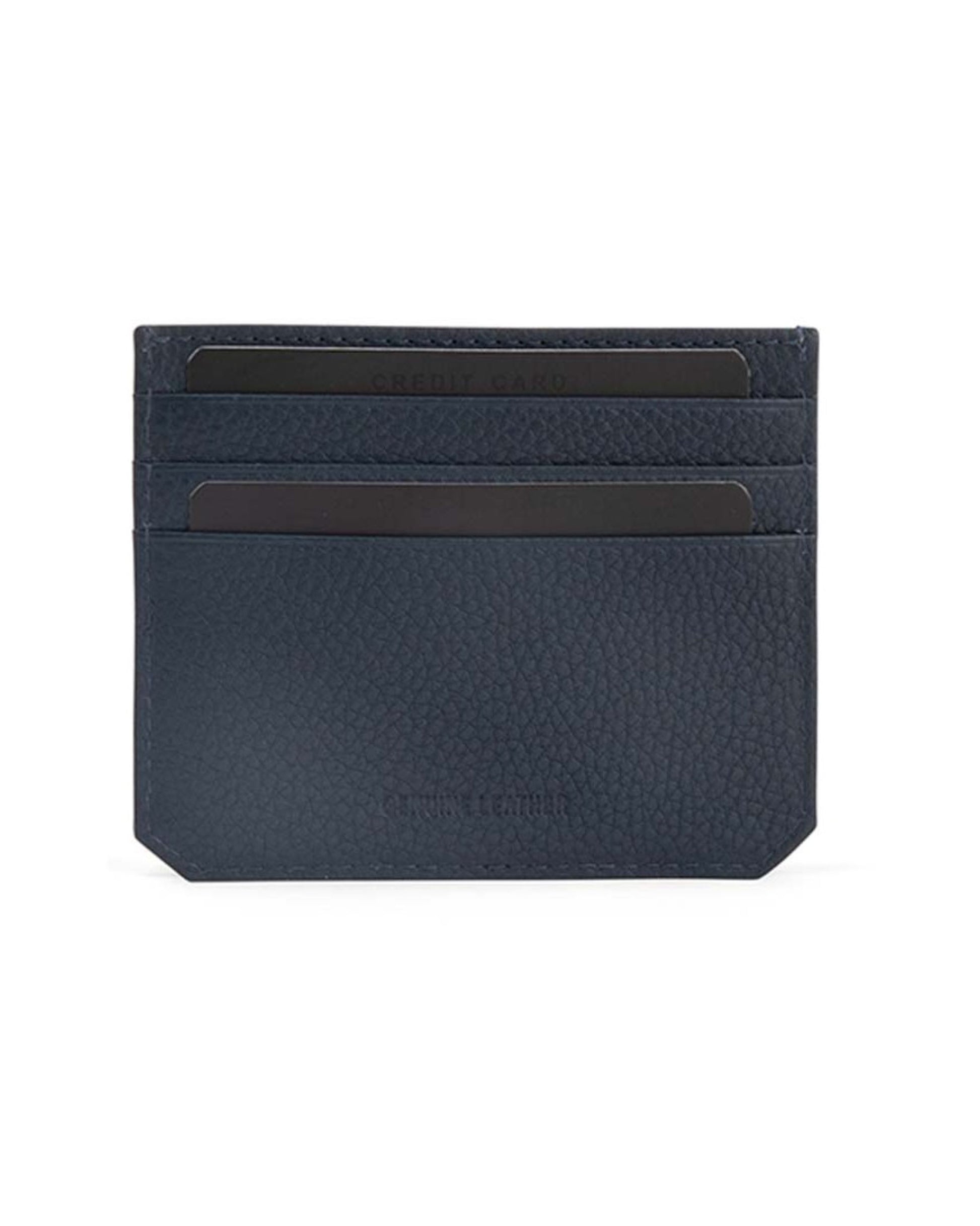 CROSS PEBBLE LEATHER 6CC CARDHOLDER NAVY BLUE
