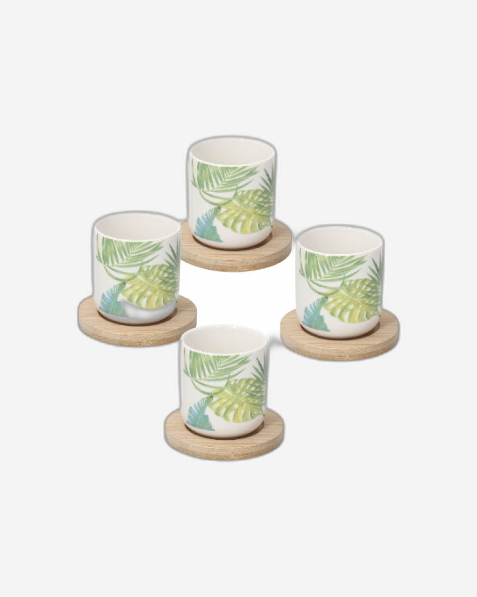 Tognana Bali Espresso 4 Pcs Cup Set - Kelly Line