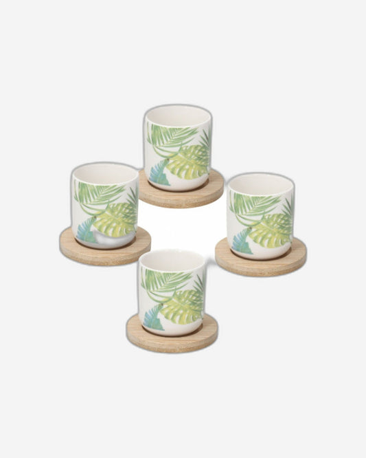 Tognana Bali Espresso 4 Pcs Cup Set - Kelly Line
