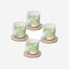 Tognana Espresso Cup Set 4Pc Bali Kelly