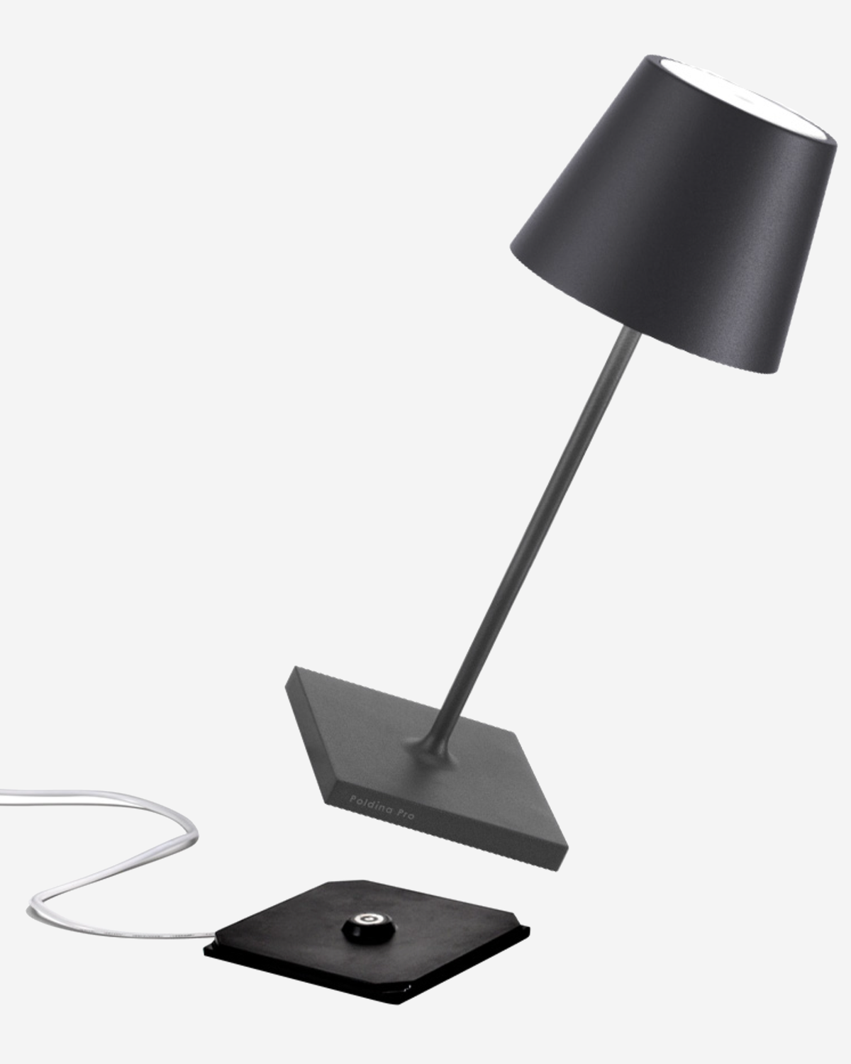Zafferano Poldina Mini Pro Table Lamp Matt White No Plug