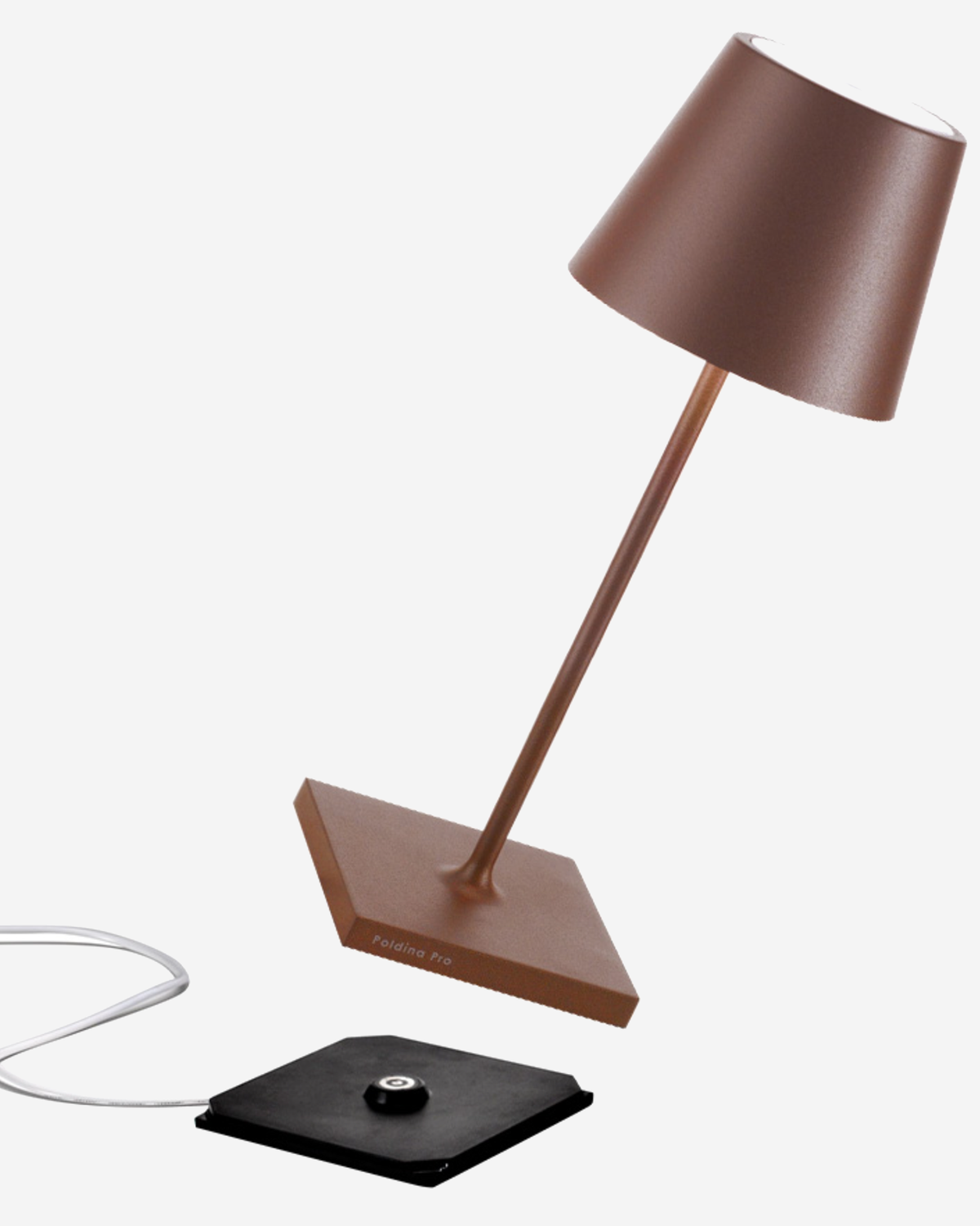 Zafferano Poldina Mini Pro Table Lamp Matt White No Plug