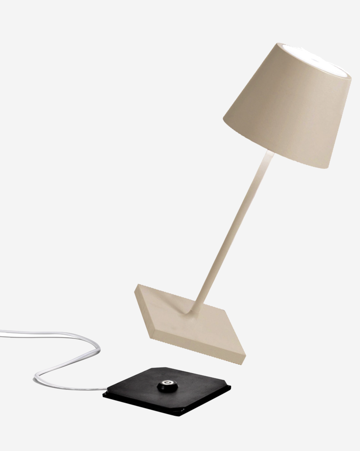Zafferano Poldina Mini Pro Table Lamp Matt White No Plug