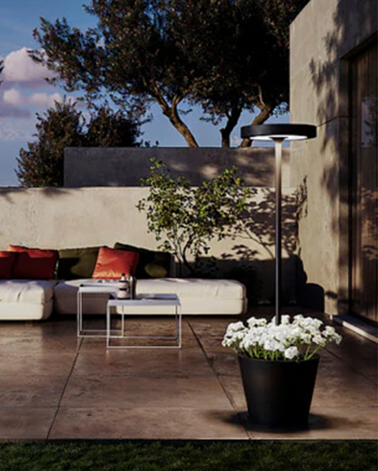 Zafferano Poldina Reverso Floor Lamp Corten