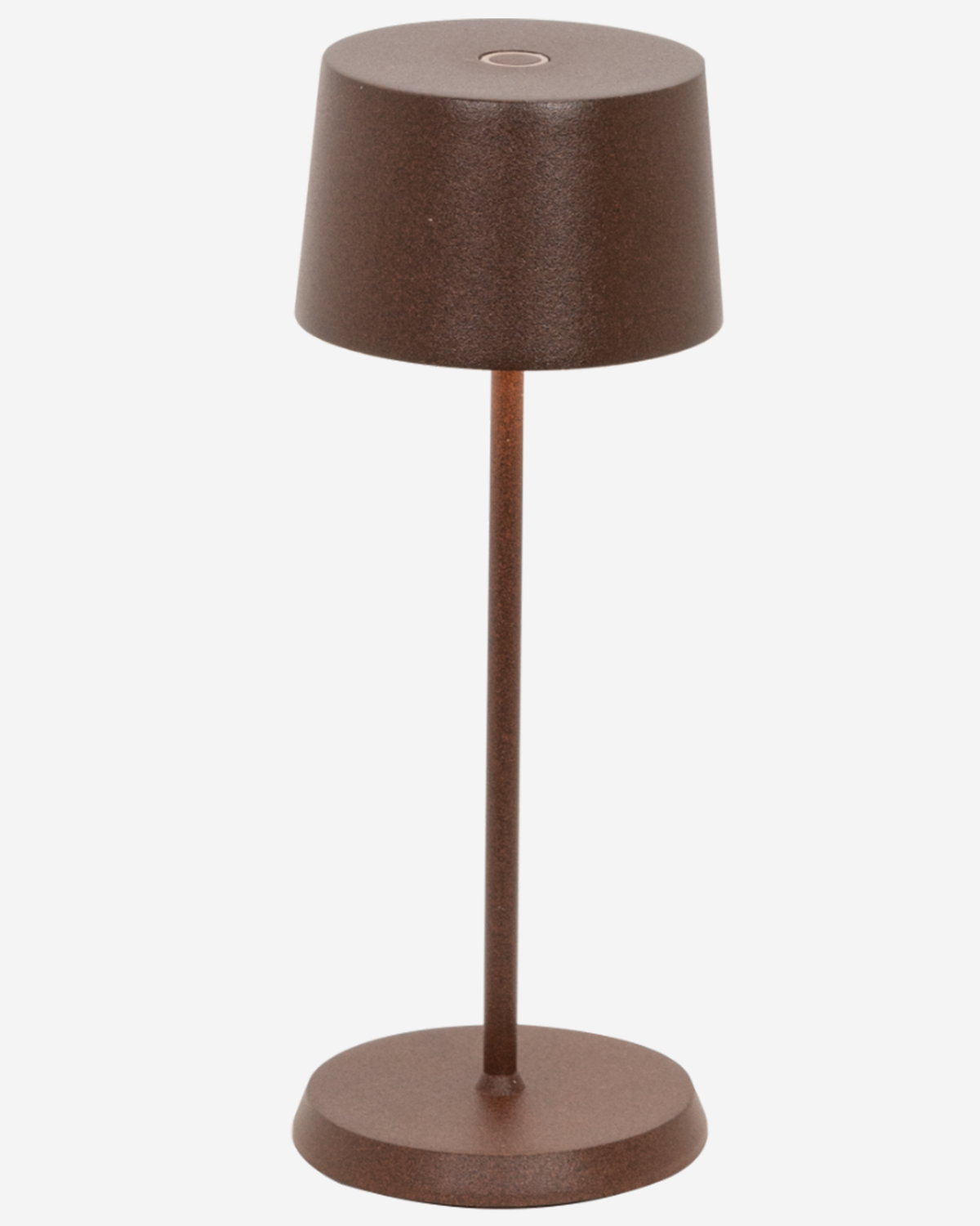 Olivia Micro Table Lamp Painted Matt Rust No Plug