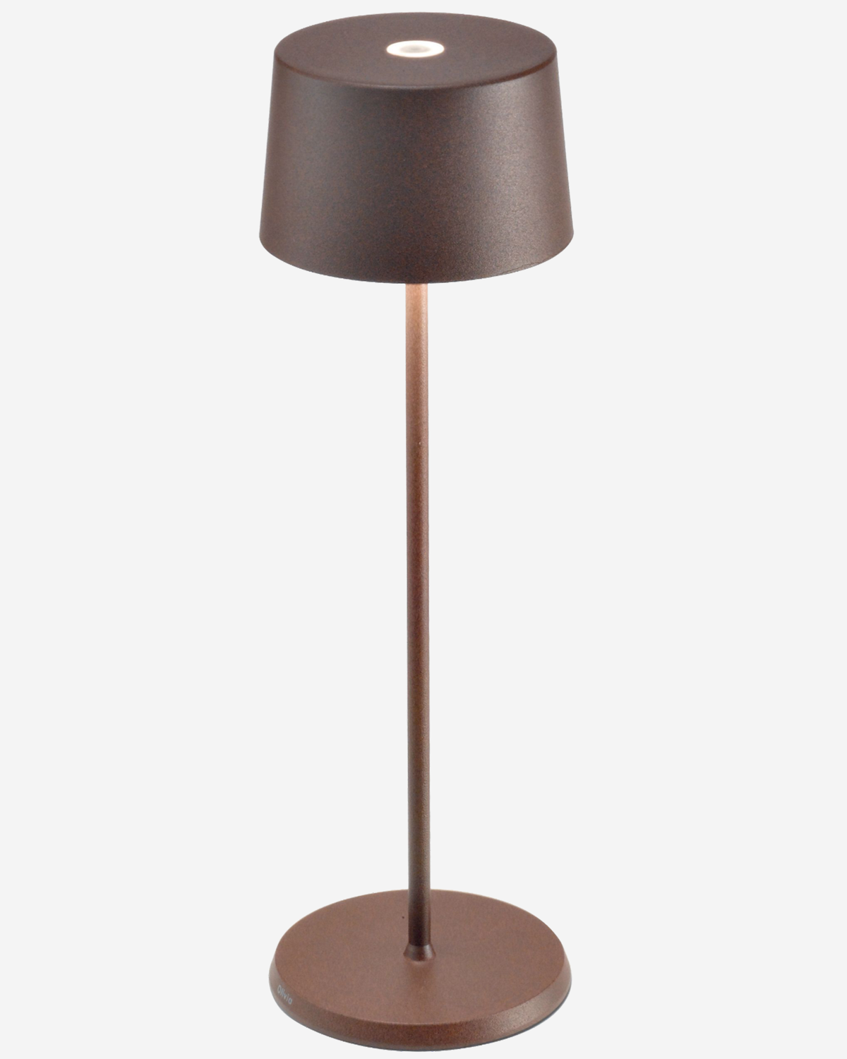 Olivia Pro Table Lamp Painted Matt Rust No Plug