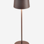 Zafferano Olivia Pro Table Lamp Painted Matt Rust No Plug