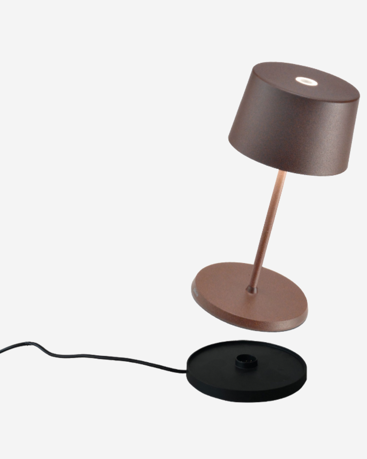 Zafferano Olivia Pro Mini Table Lamp Matt Dark Grey No Plug