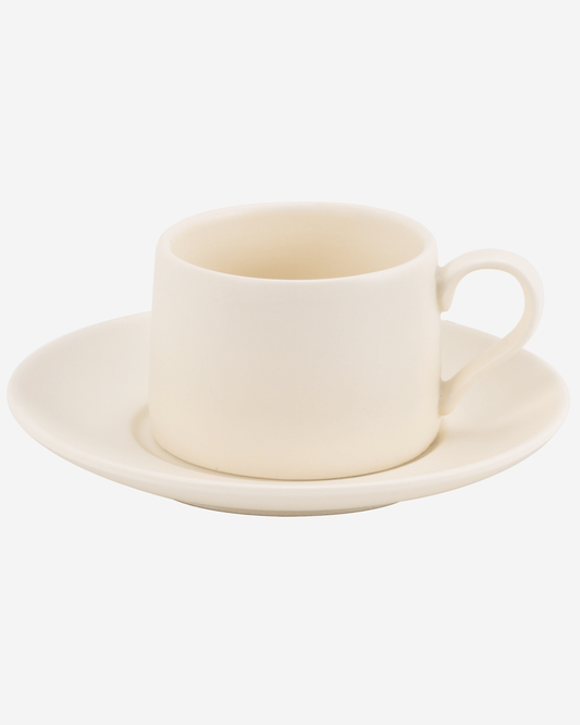 Levante Coffee Cup Ivory Set 2 + Saucer