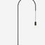 Zafferano Filo Lamp Matt Black Bulb Included