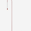 Zafferano Filo Floor Lamp Matt Red LED Included