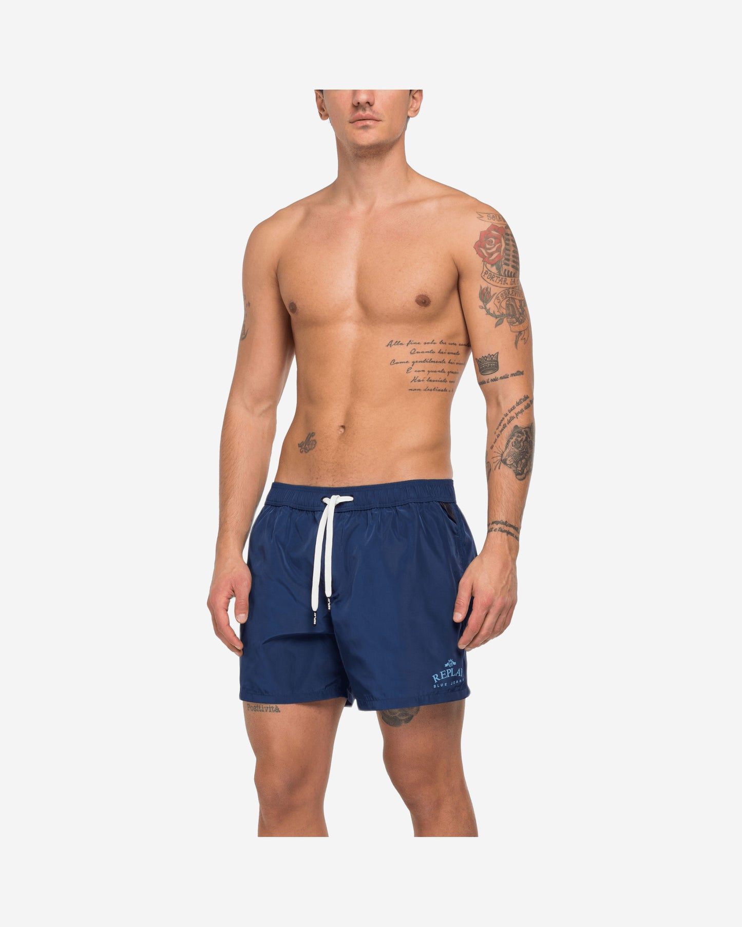 Replay Blue Jeans Swimming Trunks