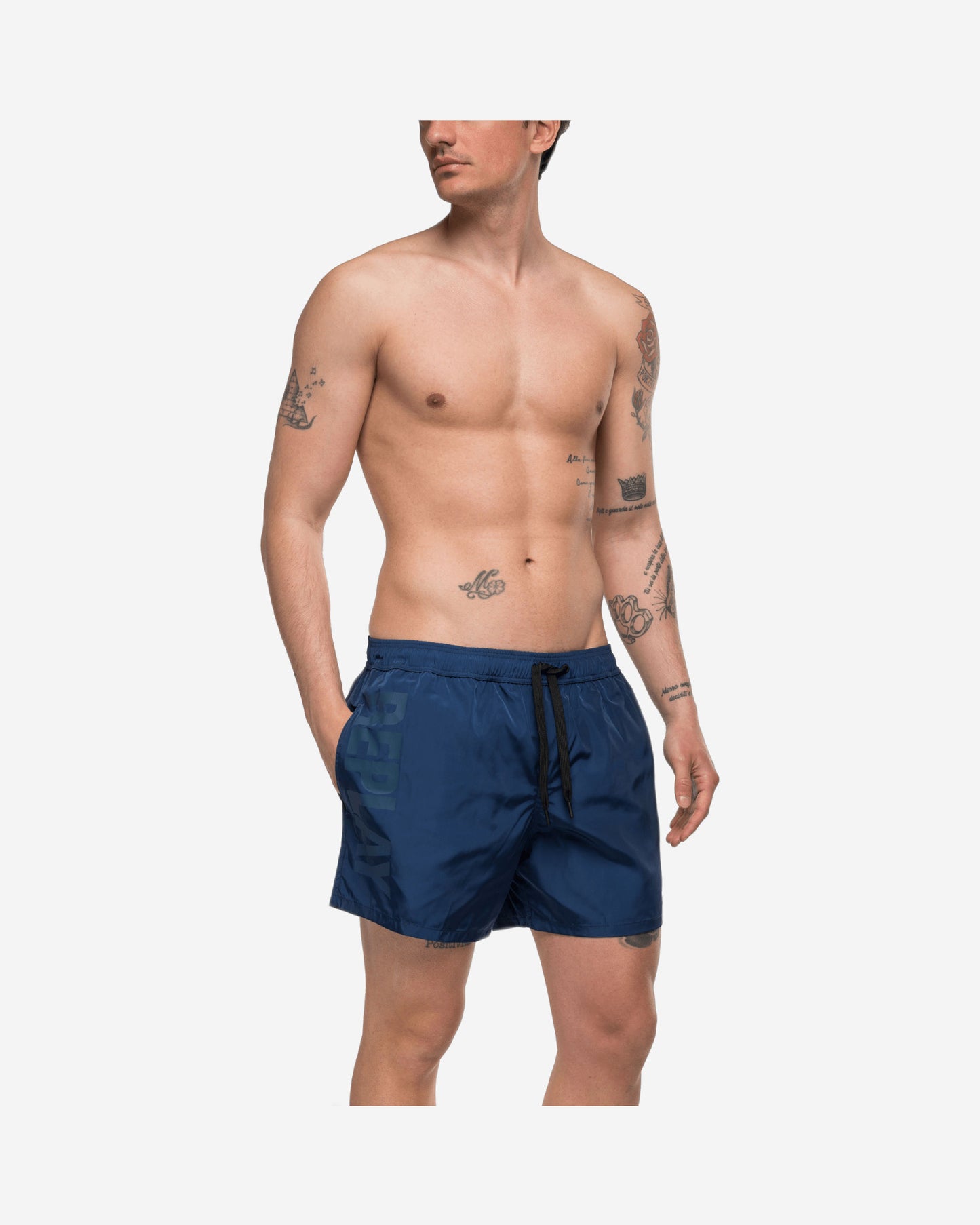 Solid-Coloured Replay Swimming Trunks