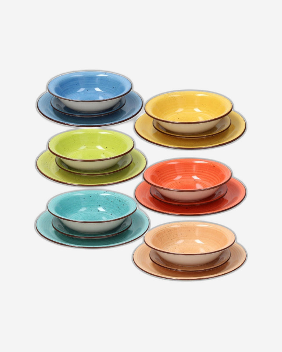 Tognana Dinner Set 18Pc Louise Art & Pepper