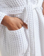 Christy Waffle Robe White