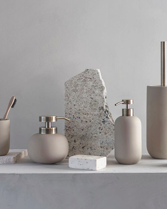 Mette Ditmer "Lotus" Bathroom Accessories in Sand (Beige)