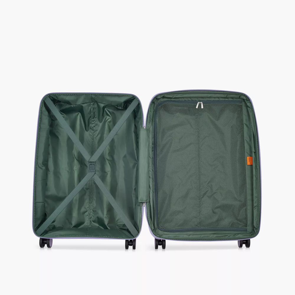 Delsey Paris Securitech Dune 3Piece SET 55+70+82cm Hardcase 4 Double Wheel Expandable Cabin & Check-In Luggage Trolley Set Lavender