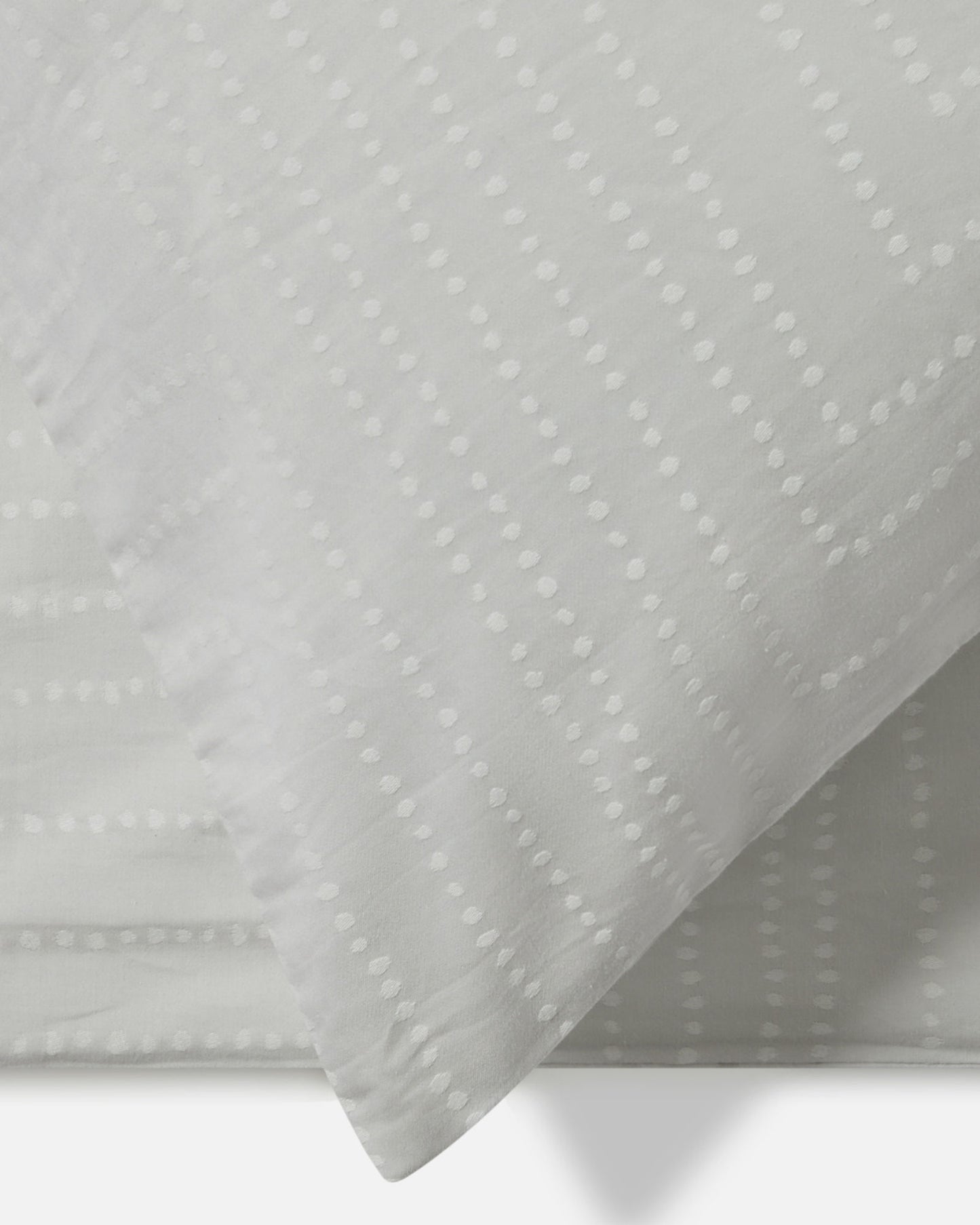 Jasper Conran "Dot to Dot" Jacquard Duvet Cover Set in Lunar Grey