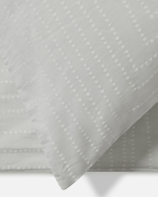 Jasper Conran "Dot to Dot" Jacquard Duvet Cover Set in Lunar Grey